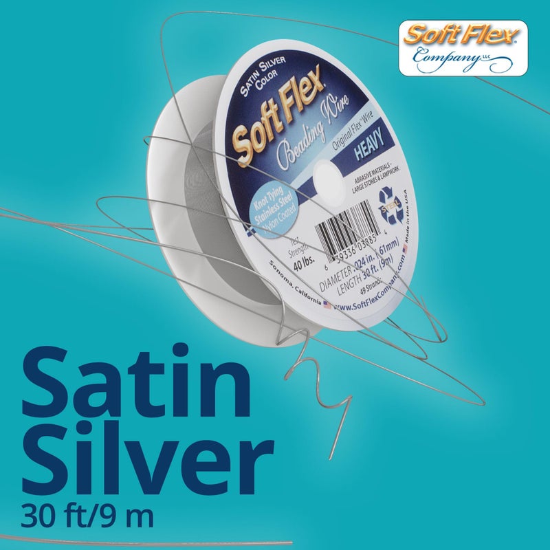 Soft Flex 49 Strand Beading Wire - Heavy 0.24 Diameter - 30 Feet Nylon Design Wire - Image 5